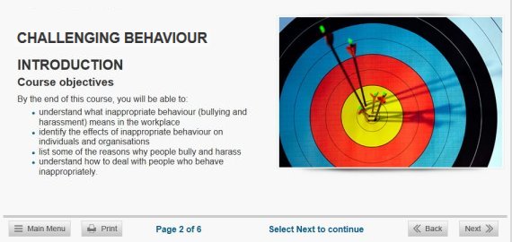 college bullying course