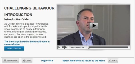 school harassment course