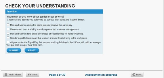gender equality elearning