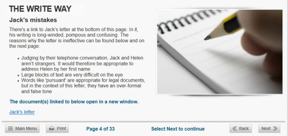 business writing online