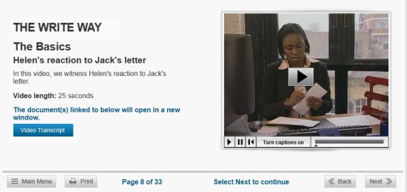 business correspondence training